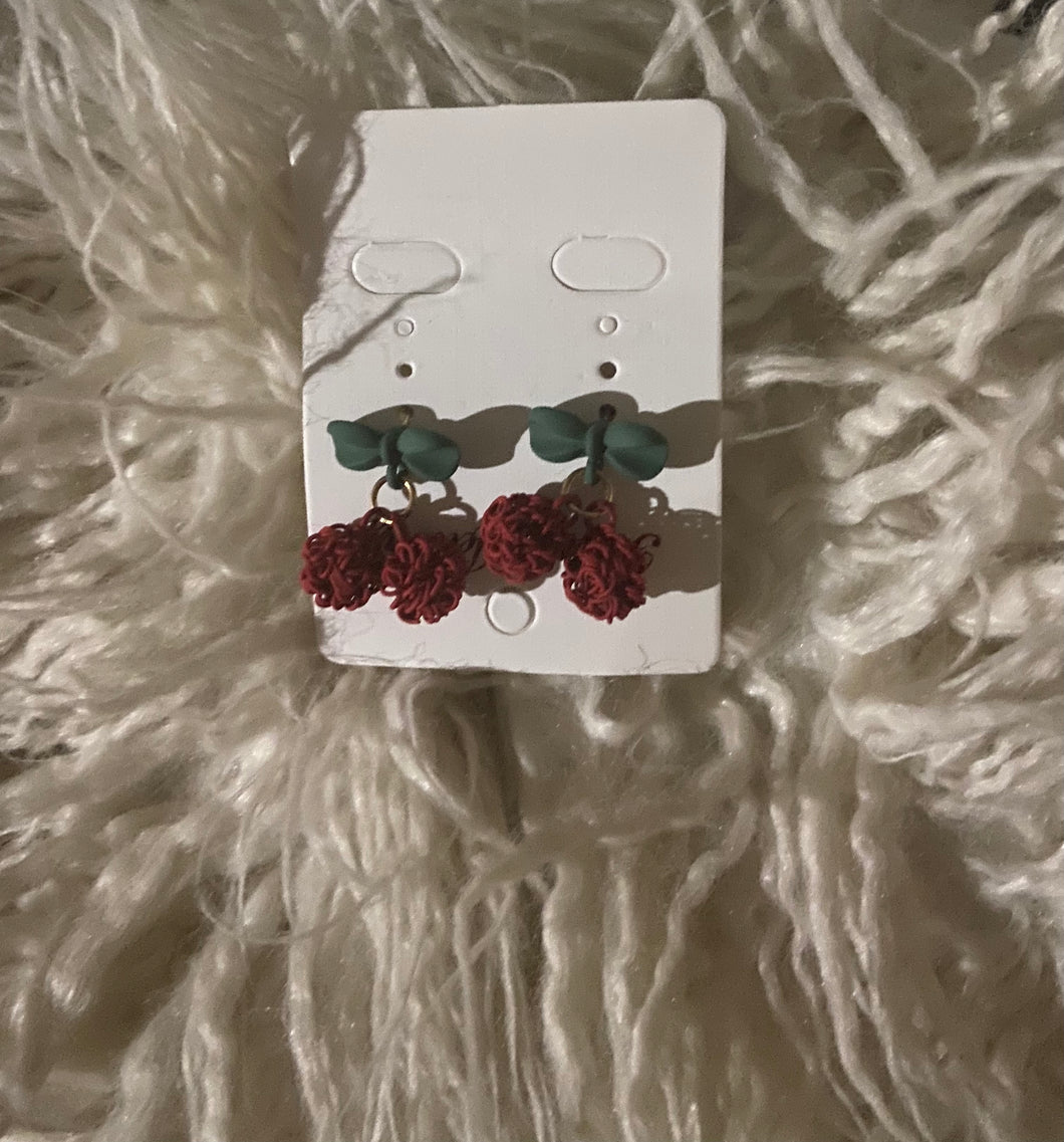 Cherry Drop Earrings 