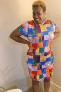 Patchwork Mini Dress