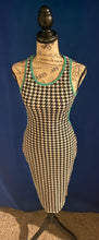 Load image into Gallery viewer, Houndstooth Print Cutout Back Sleeveless Bodycon Dress
