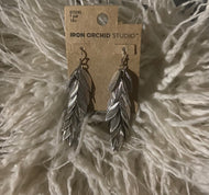 Drop Tiered Leaf Earrings