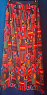 Long African Print Skirt