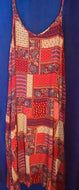 Patchwork Print Slip Dress