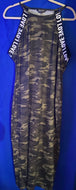 Letter Camo Halter Dress
