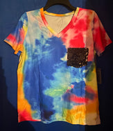 Rainbow-Tie Dye Blouse