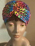 Multi Color Leopard Hat