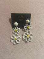 Dangle Flower Earrings